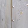 Beaded vintage retro A-Wear cardigan with pearl buttons Image 3
