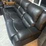 Black Leather 2&3 seater Image 2