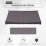 3 x 1.5m Balcony Manual Adjustable Awning Image 4