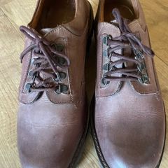 Clark's steel toe cap brown leather shoes