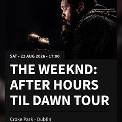 3 x The Weeknd, Saturday 22nd, Golden Circle