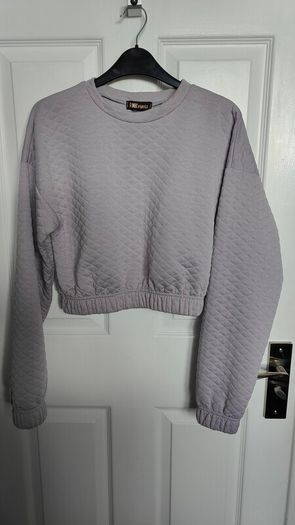 Cropped Bubble Pullover PINK VANILLA, Size 10