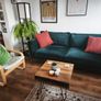 EZ Living Green Velvet Two Seater Sofa Image 3