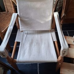 2 Vintage,  Danish Safari Stools