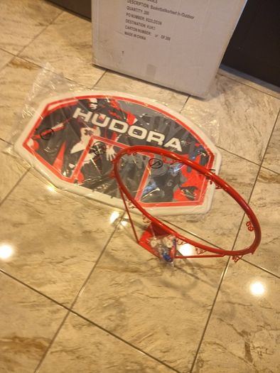 Brand new full size basketball backboard and hoop, boxed. Ideal gift
