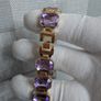 Lavender & Gold Crystal Bracelet Watch. Image 4