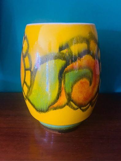 1970s Poole pottery Delphis vase size 83 signed AF