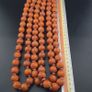 Antique Venetian Style Orange Millefiori & Chevron Glass Beads Strands Necklace Image 2