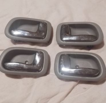 Set of 4 x Toyota Corolla E11 97-02 Interior Chrome Door Handle Pull Set