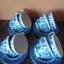 Churchill Willow cups and saucers Image 3