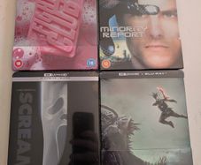 Sealed 4K Blu Ray Steelbook Lot Predator Badlands Minority Report Scream Fight Club