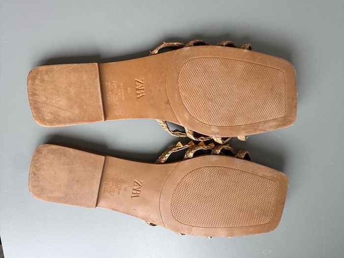 Zara Flat Studded Slider Sandals