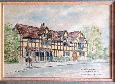 Watercolour Shakespeare's Birthplace