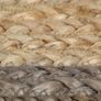 Handmade Rug Jute with Grey Border 150 cm Image 2