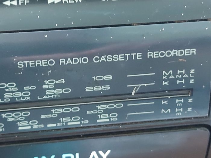 Panasonic Stereo Radio Cassette Recorder, Model RX-FT500, Dual Tape Deck and Radio, Vintage, in very good condition