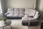 Grey Recliner corner sofa