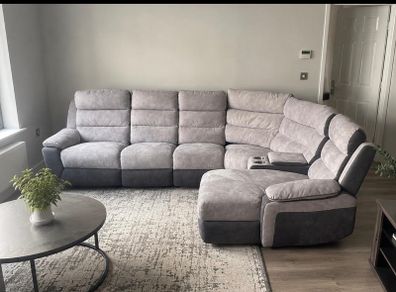 Grey Recliner corner sofa