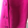 Unusual fushia pink cardigan one size Image 2