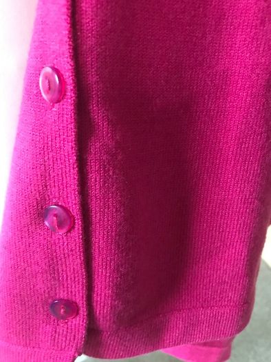 Unusual fushia pink cardigan one size