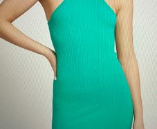 Seamless Racer Dress Emarald Green size M / L