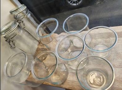Various Glass Jars