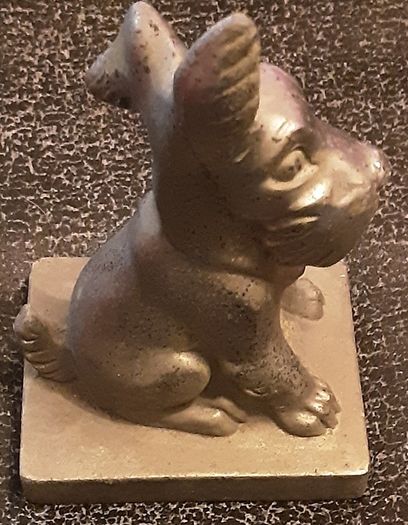 vintage scottie dog, possibly pewter