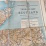 Antique map of Scotland on linen Image 3