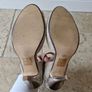 Gold peeptoe sandal Image 3