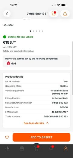 New! Bosh Feed Unit , Vw Passat