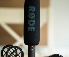 Rode NTG1 Super Cardioid XLR Condenser Shotgun Microphone + Two Holders and XLR Female to 1/4 TRS Cable