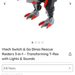 vtech Switch & Go Rescue Raiders Dino Transformer