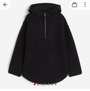 Black hooded fleece