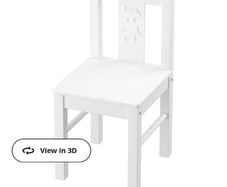 Children's chair white