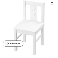 Children's chair white