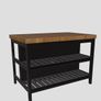IKEA Vadholma Kitchen island with Rack Image 4