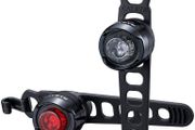Orb Rechargeable F/R Bicycle Light Set - Polished Black