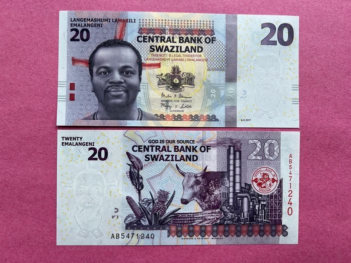Swaziland. 20 Emalangeni 2017 Pick 37c. ( Uncirculated )