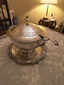 Silver Plated Punch Bowl.