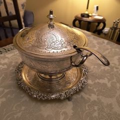 Silver Plated Punch Bowl.
