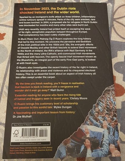 Burn Them Out: Fascism And The Far Right In Ireland by Padraig Og O Ruairc