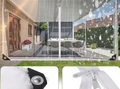 PVC Transparent Waterproof Door Curtain