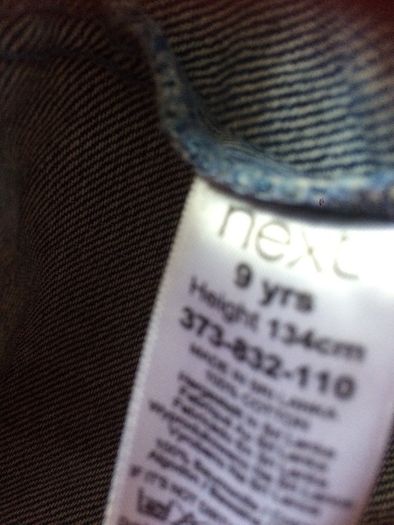 Next Girls Denim Jacket age 9