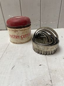 Vintage Cookie Cutters in tin