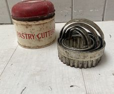 Vintage Cookie Cutters in tin
