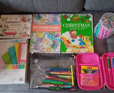 Free colour books crayons markers