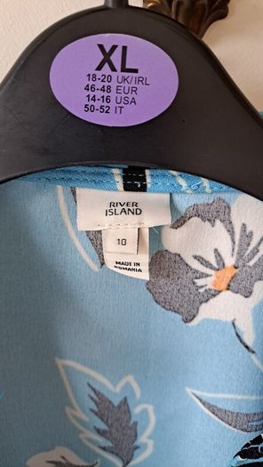 River island blue top