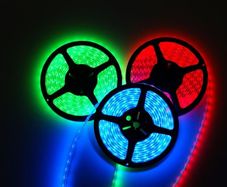 LED Strip Light Package - 5M Flexible Strip + Driver, 3528 SMD, 60 LED/M, IP65 Water Resistant - Available in Blue, Green, Red