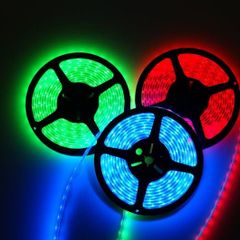 LED Strip Light Package - 5M Flexible Strip + Driver, 3528 SMD, 60 LED/M, IP65 Water Resistant - Available in Blue, Green, Red