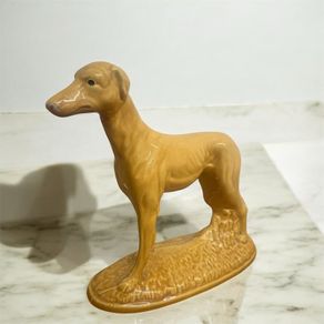 Vintage Porcelain Greyhound Figurine