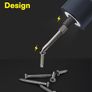 Electric Screwdriver Rechargeable, 3.6V Cordless Screwdriver Set USB-C, 3 Torque Settings, 1500mAh Battery, LED Light & 12 S2 Metal Bits for Furniture/Electrical Repairs Image 5